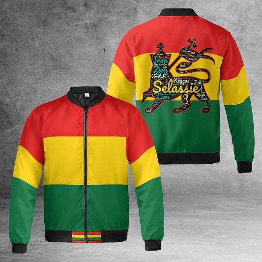 Lion of Judah Quilted Bomber Jacket