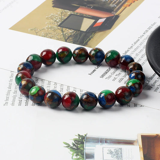 Energy Colorful Cloisonne Beaded Bracelets