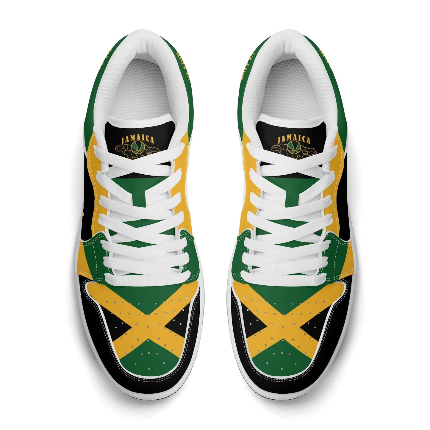 Jamaica Map Low Tops - Black - Jamrock Low