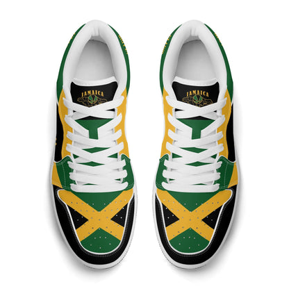 Jamaica Map Low Tops - Black - Jamrock Low