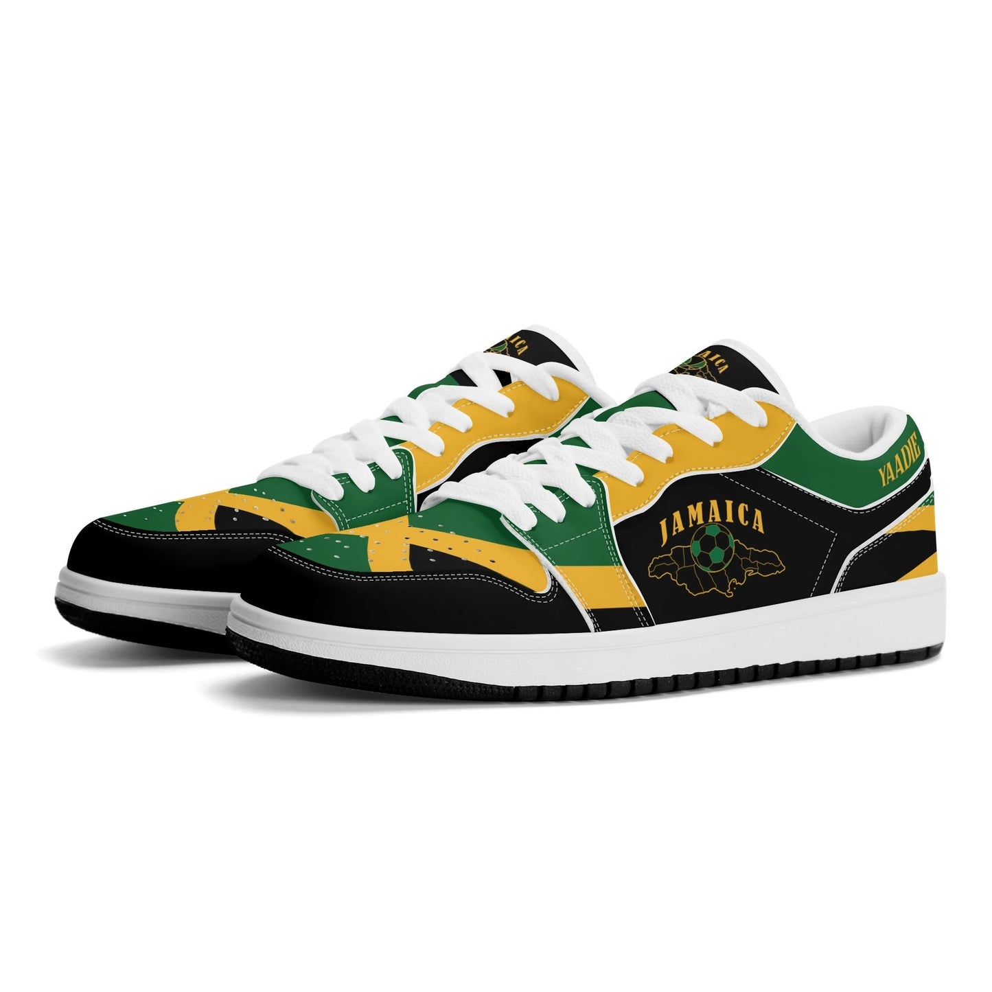 Jamaica Map Low Tops - Black - Jamrock Low
