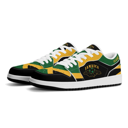 Jamaica Map Low Tops - Black - Jamrock Low