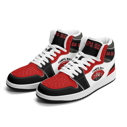 Tampa Bay Football-Inspired High Top Sneakers White - Jamrock High