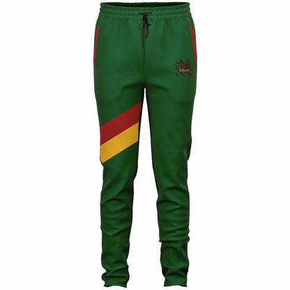 Rasta Track Pants - Lion Of Judah Green