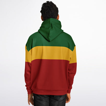 Rasta Heavyweight Pull Over Hoodie