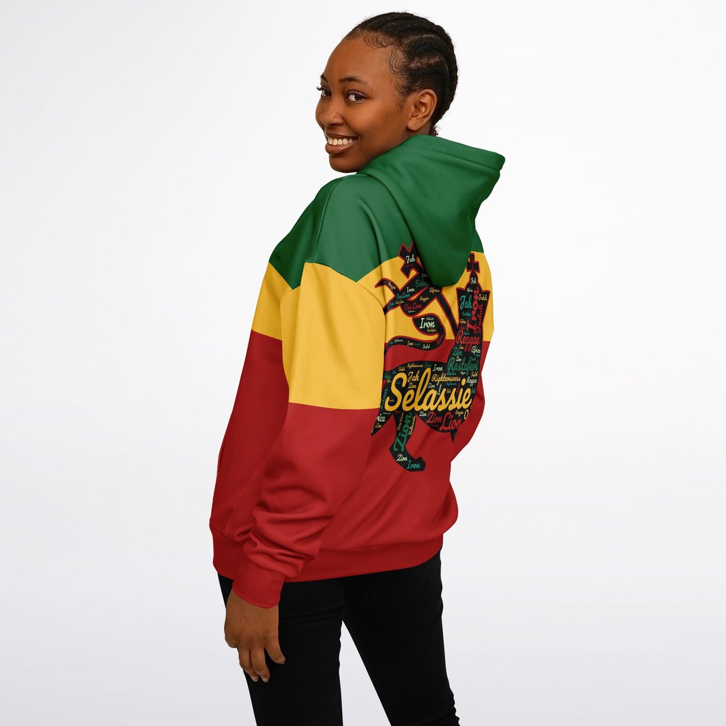 Rasta Heavyweight Pull Over Hoodie