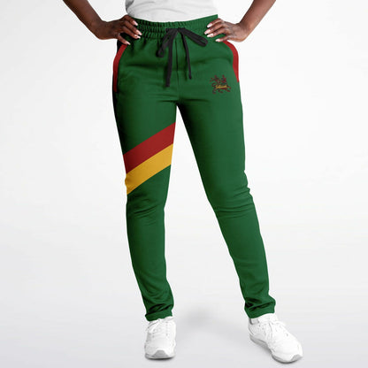 Rasta Track Pants - Lion Of Judah Green