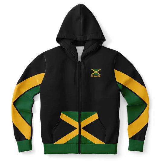 Jamaica Athletic Zip Up Hoodie