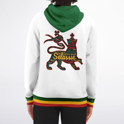 Rasta Lion Of Judah Casual Zip Up Hoodie