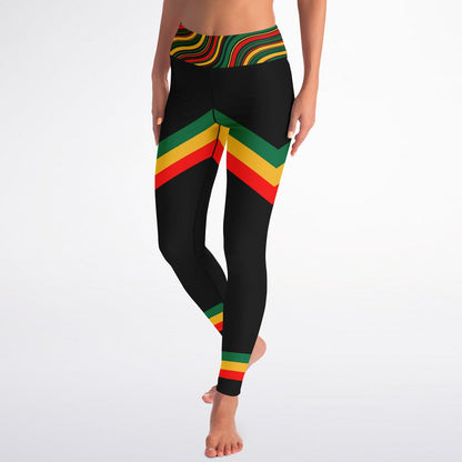 Rasta Padded Sports Bra & Yoga Leggings Set