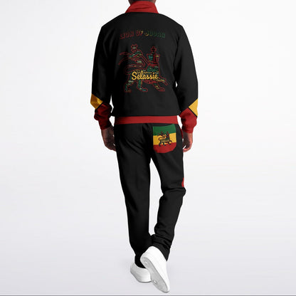 Rasta Tracksuit - Lion Of Judah Black