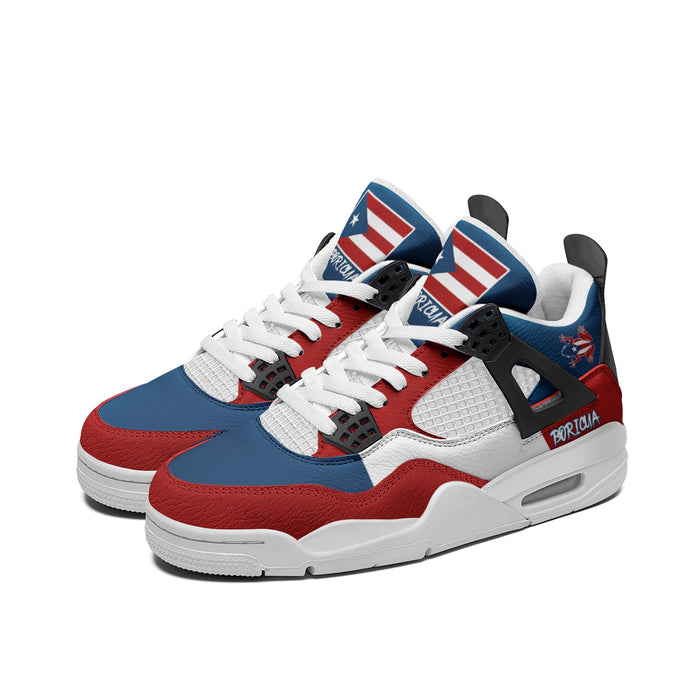 Puerto Rico flag shoes in red white and blue with Boricua pride design - image 1