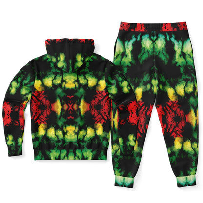 Rasta Athletic Zip Hoodie & Jogger Set