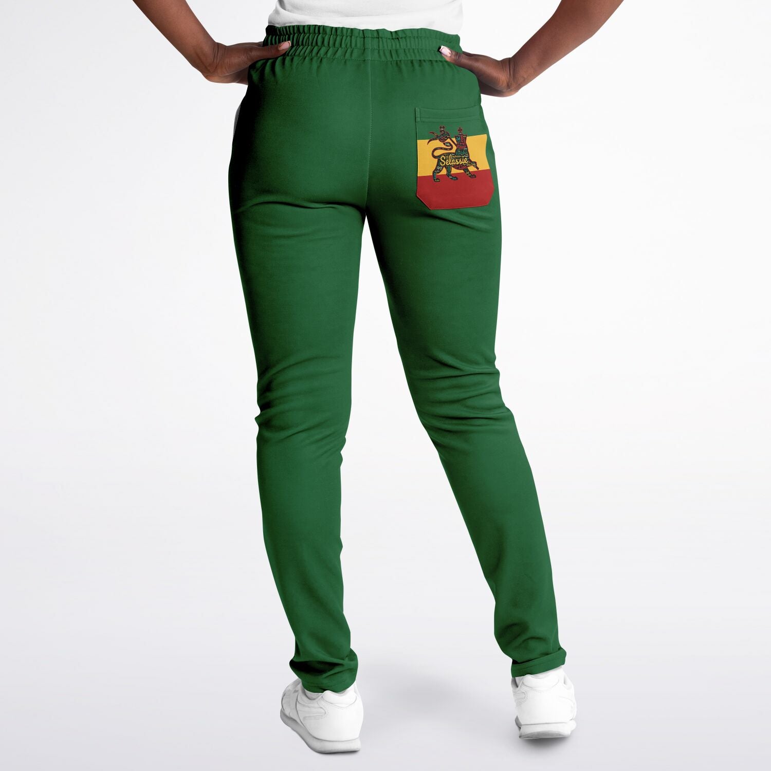 Rasta Track Pants - Lion Of Judah Green