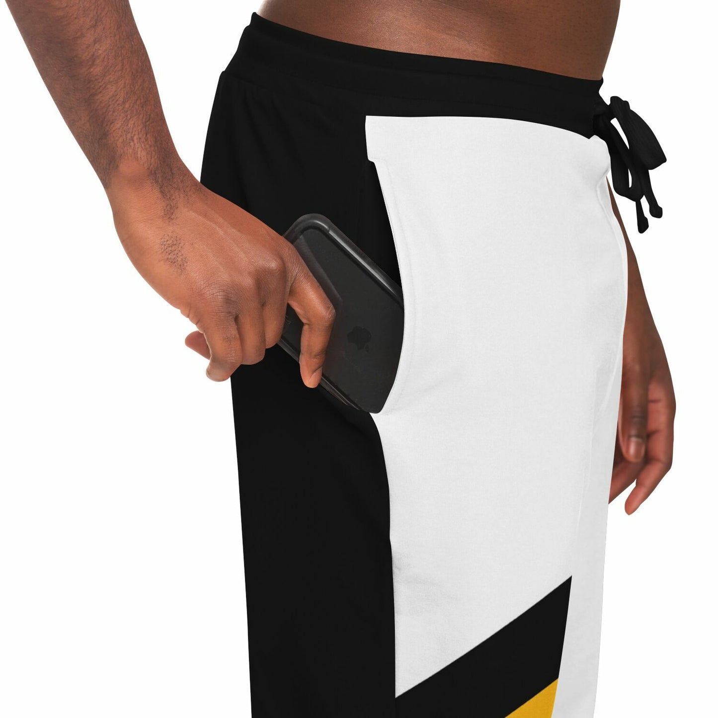 Jamaica Casual Joggers Pants - White Black