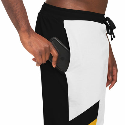 Jamaica Casual Joggers Pants - White Black