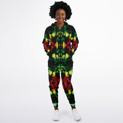 Rasta Athletic Zip Hoodie & Jogger Set