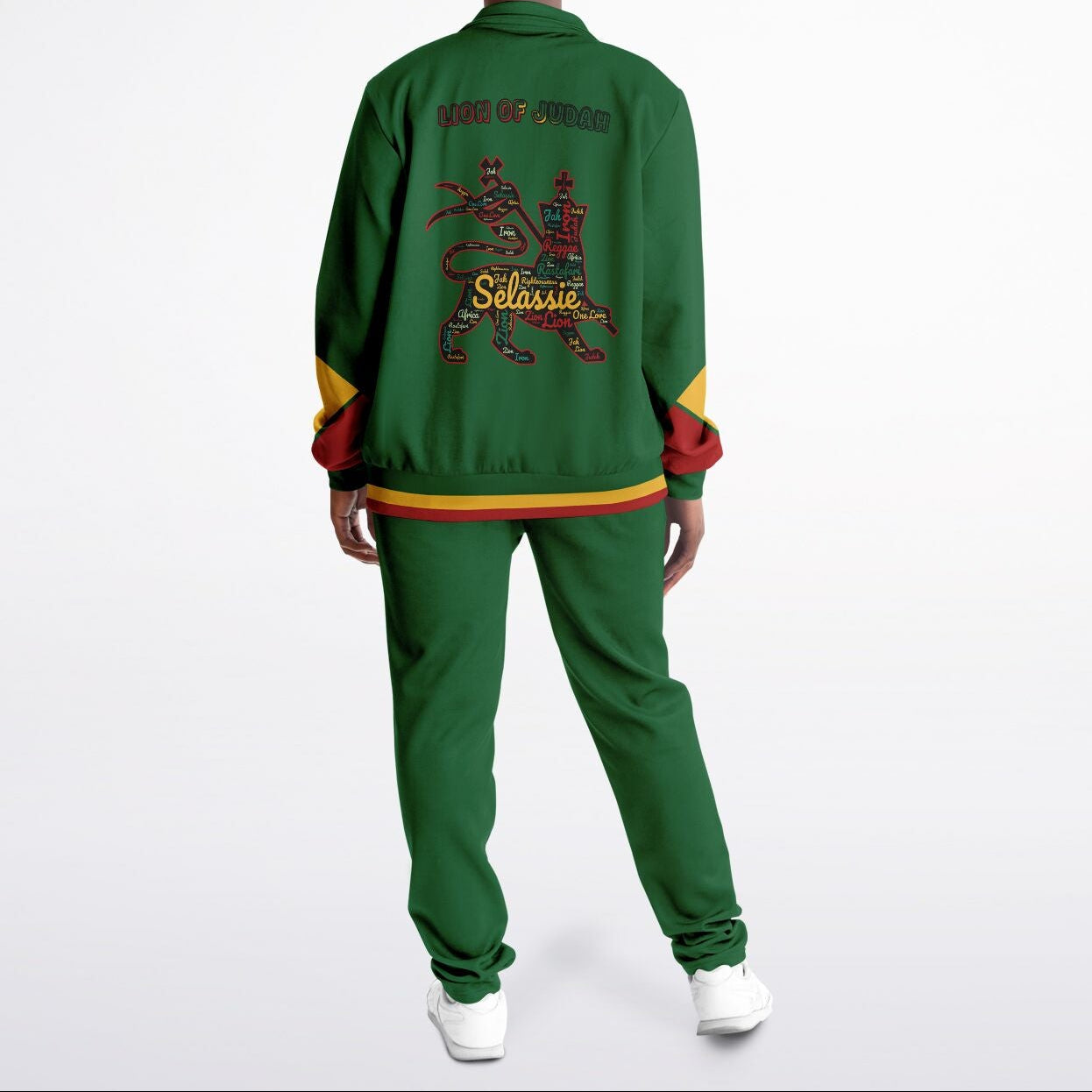 Rasta Tracksuit - Lion Of Judah Green