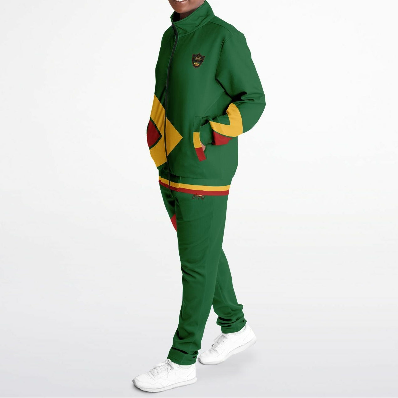 Rasta Tracksuit - Lion Of Judah Green