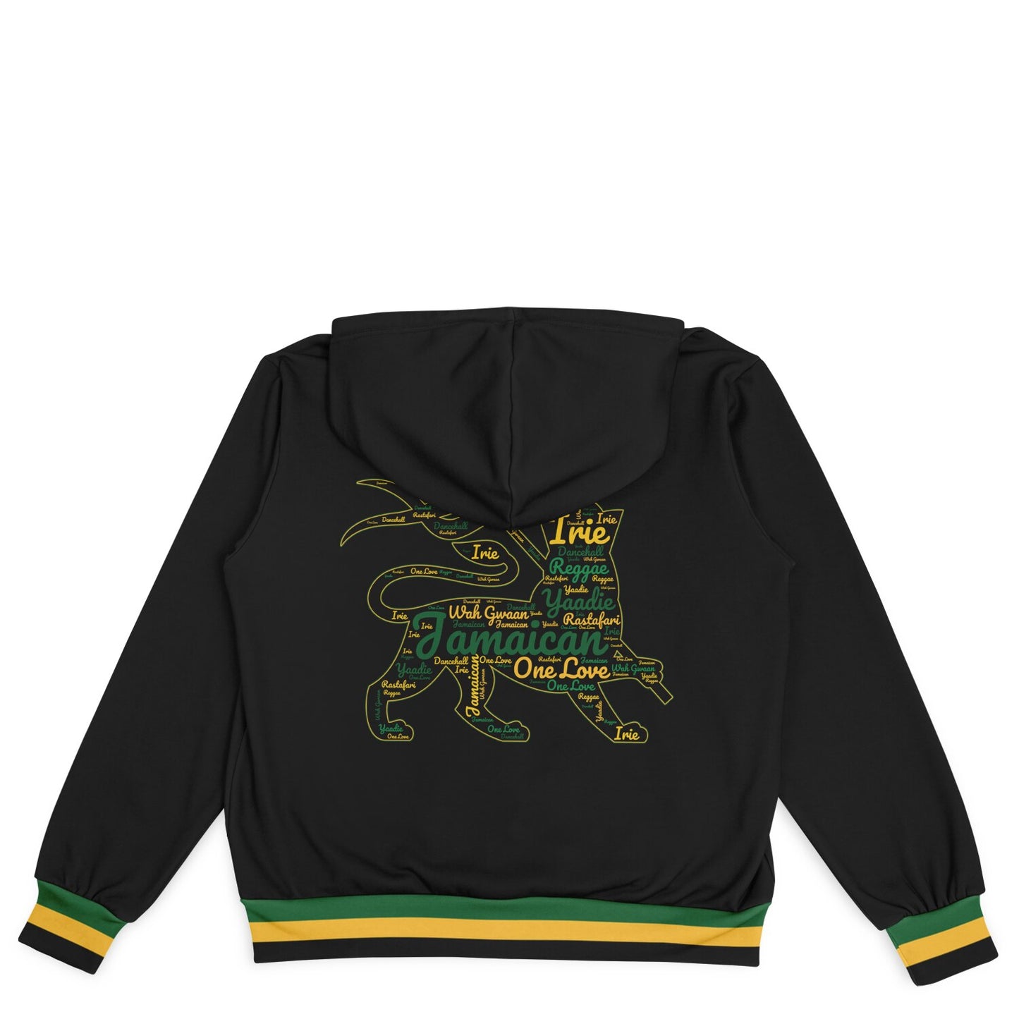 Jamaica Lion Of Judah Hooded Baseball Jacket