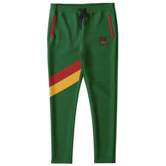 Rasta Track Pants - Lion Of Judah Green
