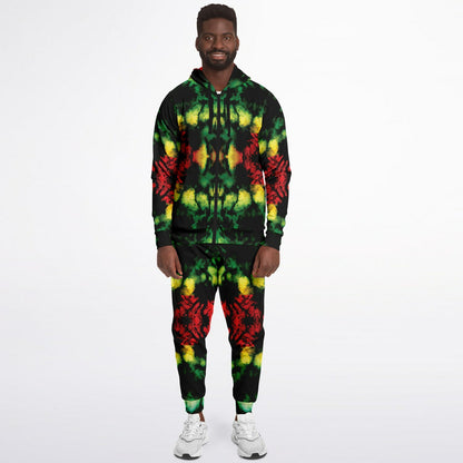 Rasta Athletic Zip Hoodie & Jogger Set