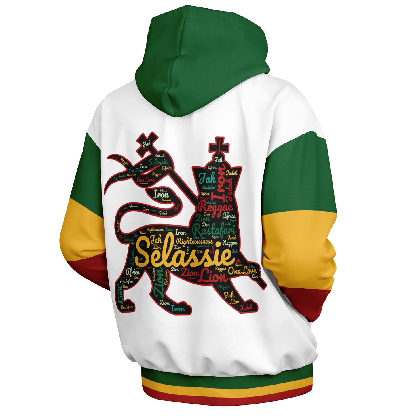 Rasta Heavyweight Pull Over Hoodie