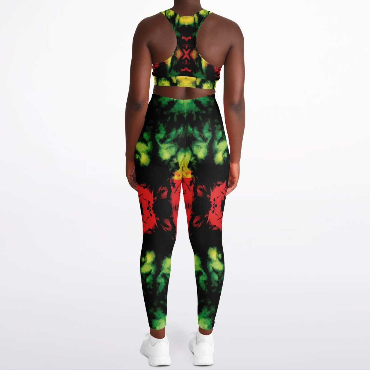 Rasta Haze Padded Sports Bra & Leggings Set