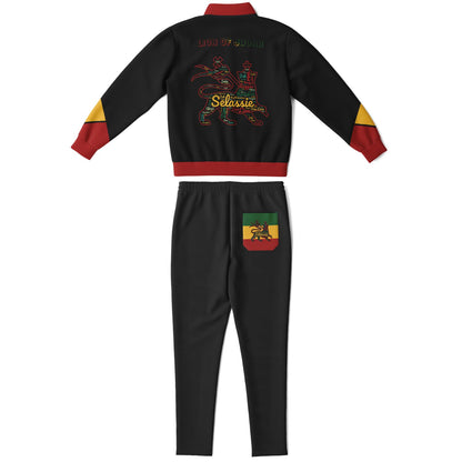 Rasta Tracksuit - Lion Of Judah Black
