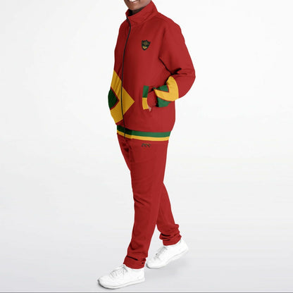Rasta Tracksuit - Lion Of Judah Red
