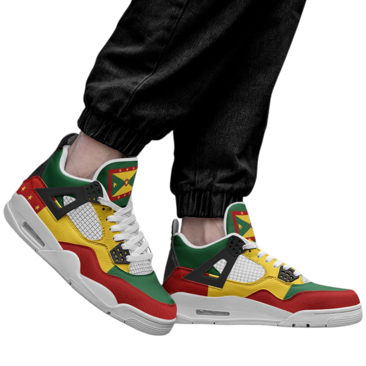 Grenada Mid Top Sneakers flag colors