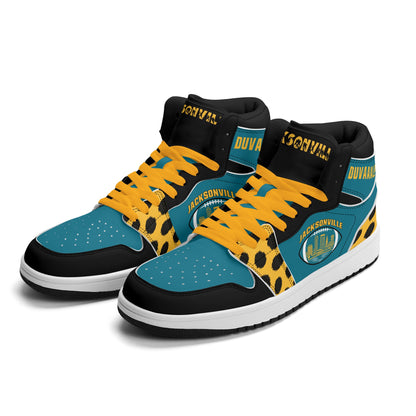 Jacksonville Football Team Teal Shoes