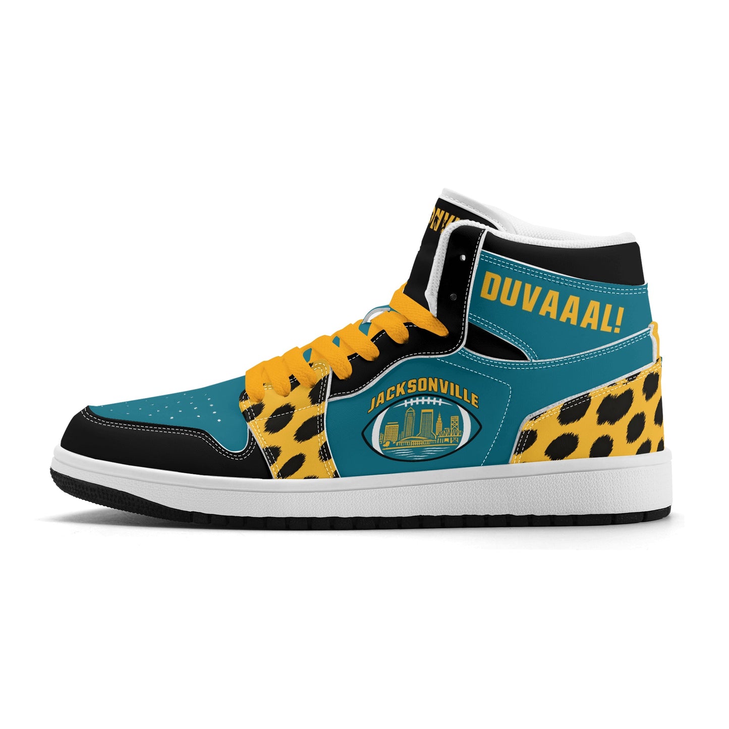 Jacksonville Football Team Teal Shoes
