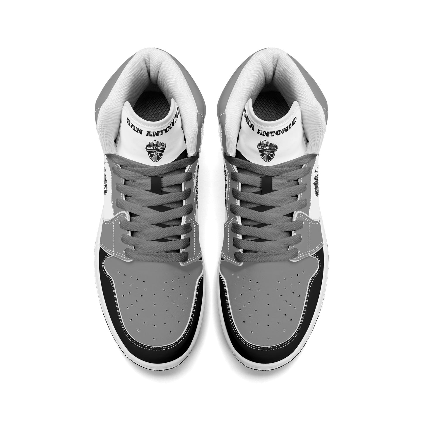 San Antonio Basketball-Inspired High Top Sneakers White - Jamrock High