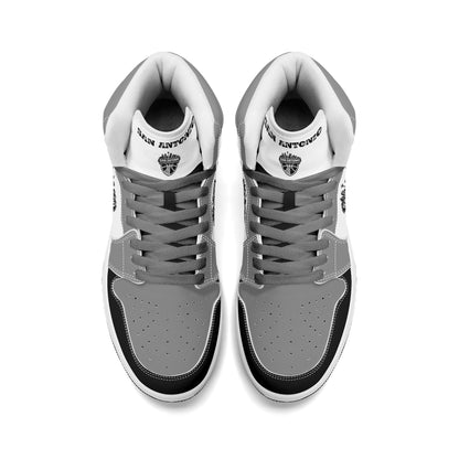 San Antonio Basketball-Inspired High Top Sneakers White - Jamrock High