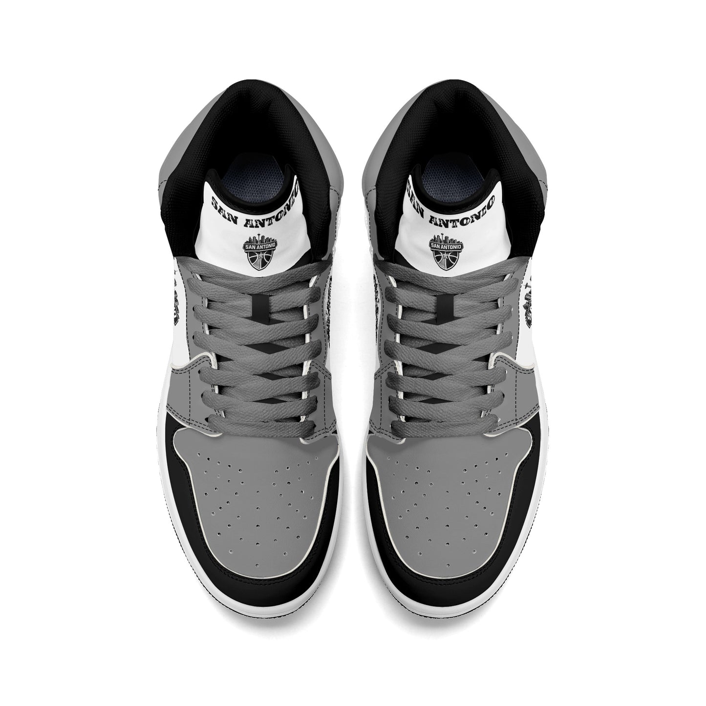 San Antonio Basketball-Inspired High Top Sneakers White - Jamrock High