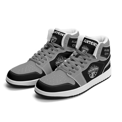 San Antonio Basketball-Inspired High Top Sneakers Black - Jamrock High
