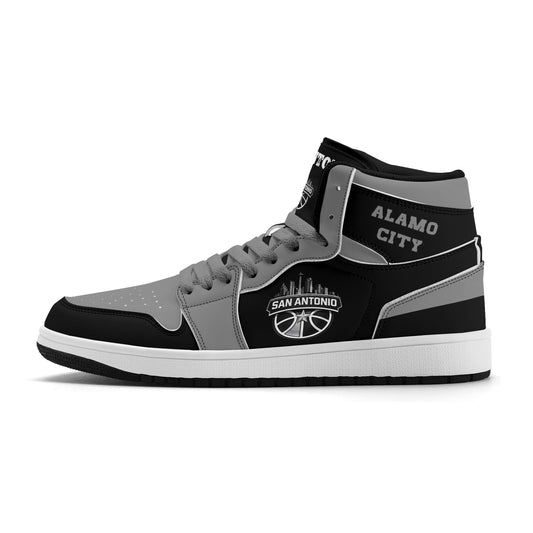 San Antonio Basketball-Inspired High Top Sneakers Black - Jamrock High
