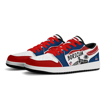 Puerto Rico Flag Shoes - Boricua Pride Sneakers - Jamrock Low