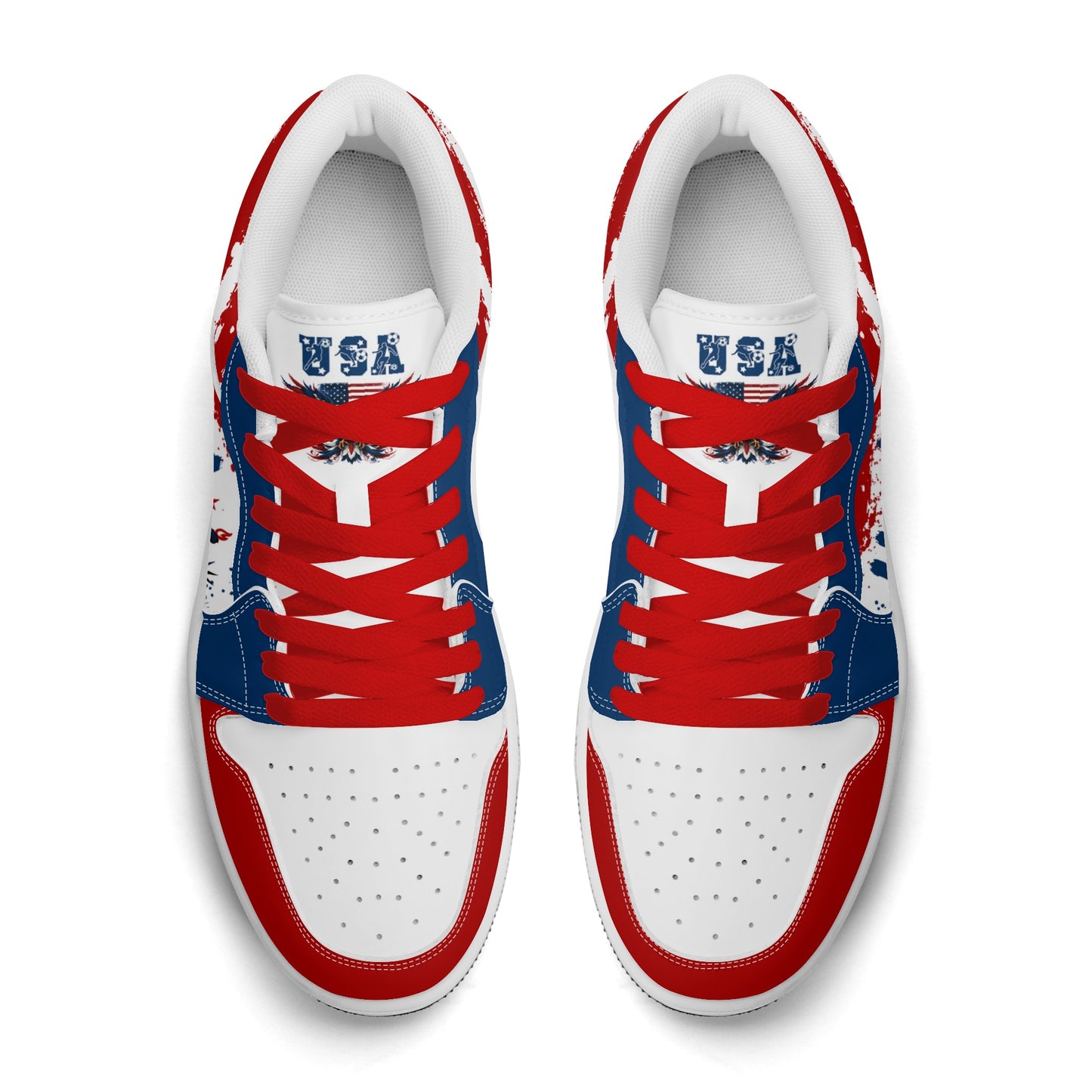 USA Soccer Flag Shoes – American Pride Sneakers - Jamrock Low