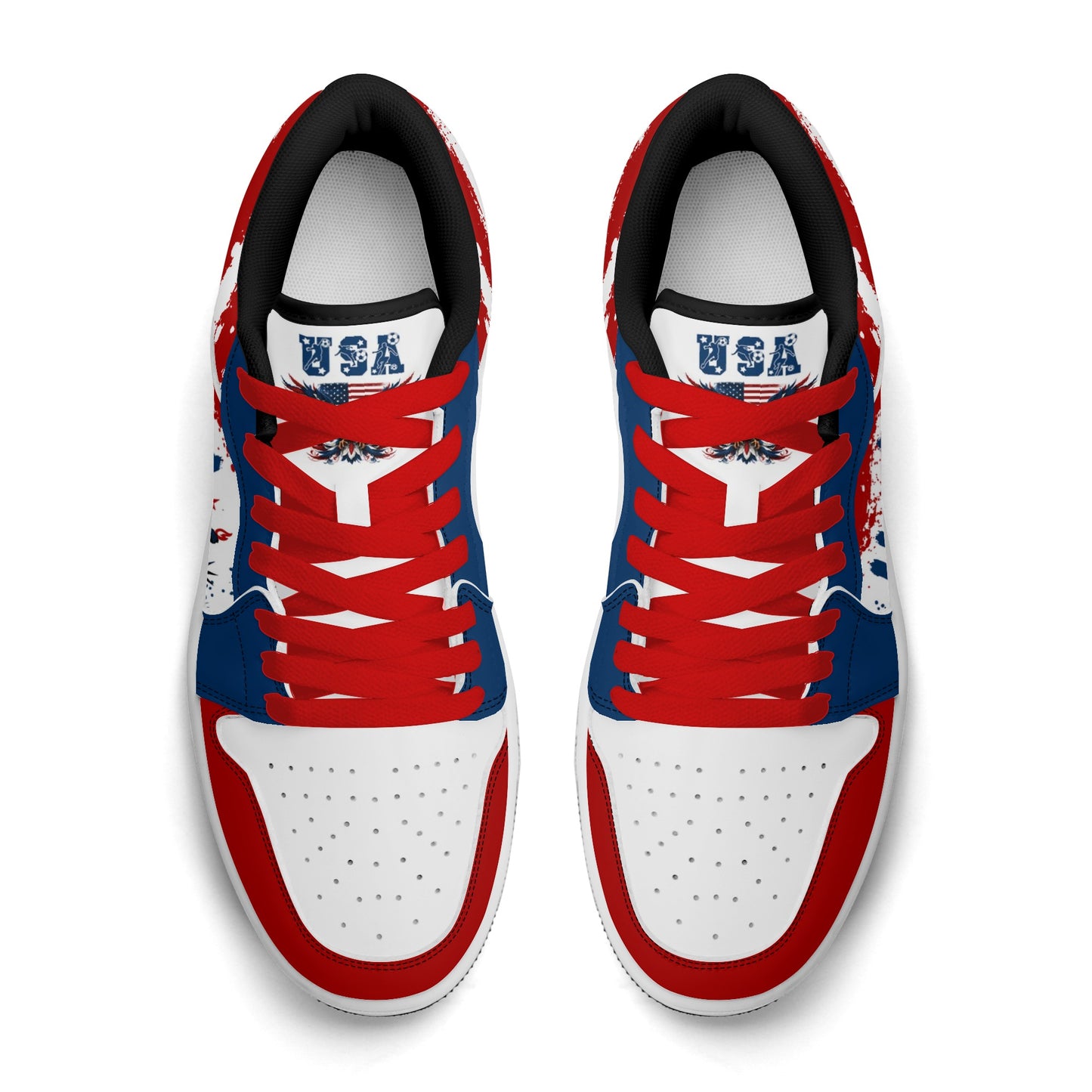 USA Soccer Flag Shoes – American Pride Sneakers - Jamrock Low