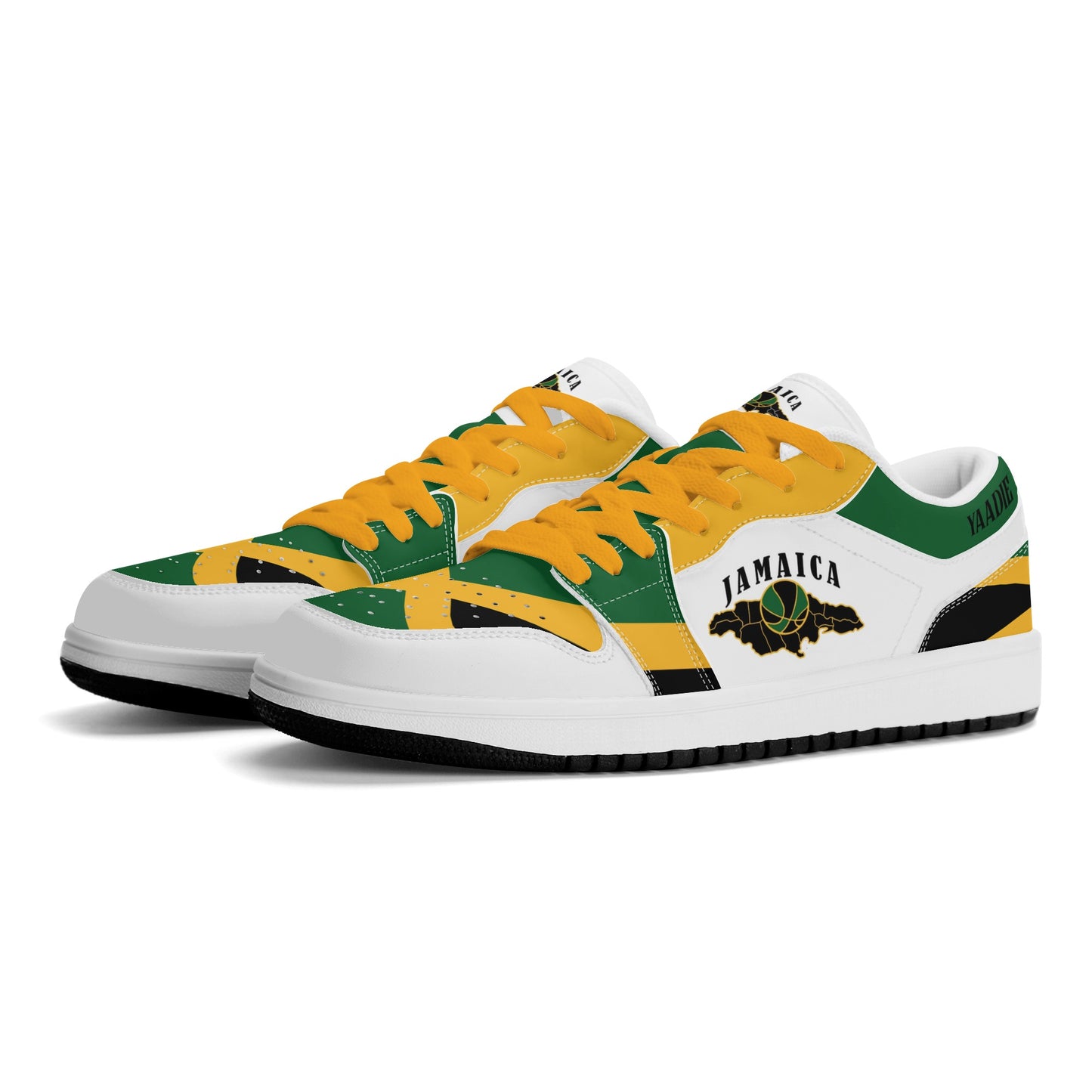 Jamaica Map Low Tops - White - Jamrock Low