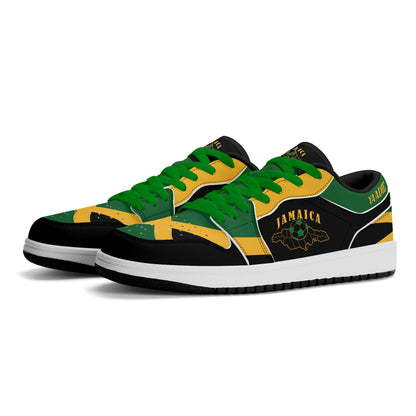 Jamaica Map Low Tops - Black - Jamrock Low