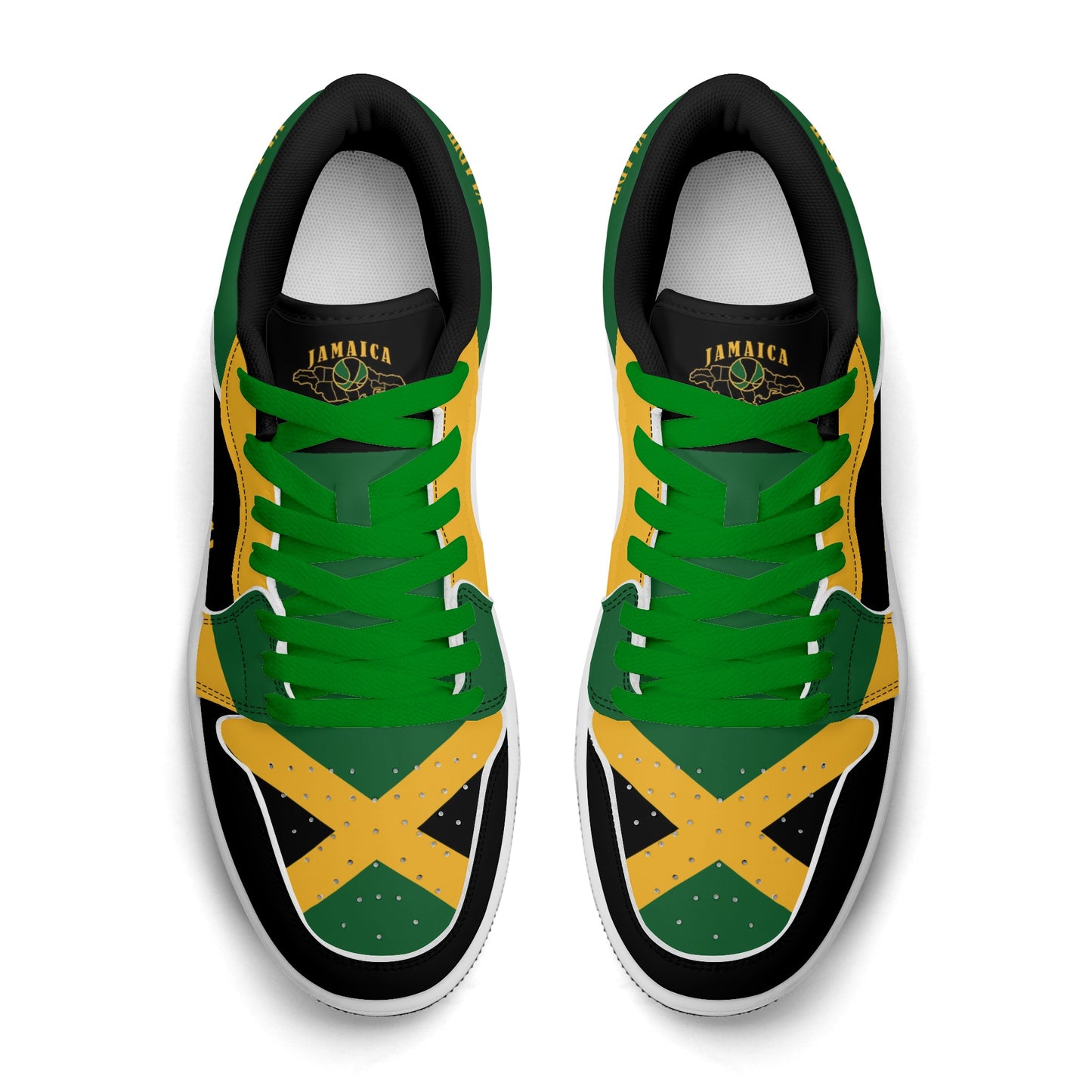 Jamaica Map Low Tops - Black - Jamrock Low