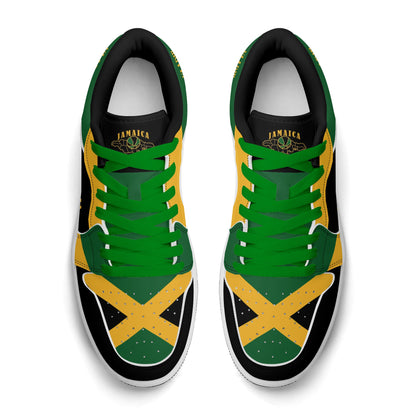 Jamaica Map Low Tops - Black - Jamrock Low