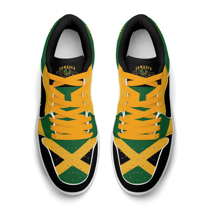 Jamaica Map Low Tops - Black - Jamrock Low
