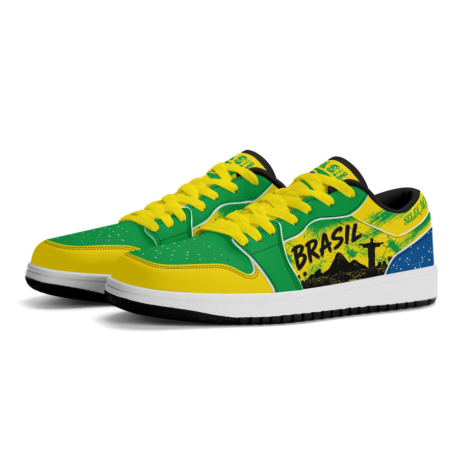 Brazil Flag Shoes - Brasil National Low Tops - Jamrock