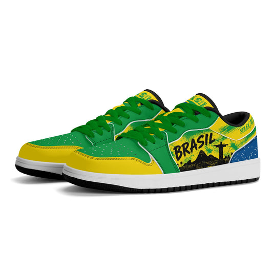 Brazil Flag Shoes - Brasil National Low Tops - Jamrock