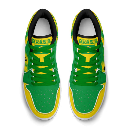 Brazil Flag Shoes - Brasil National Low Tops - Jamrock