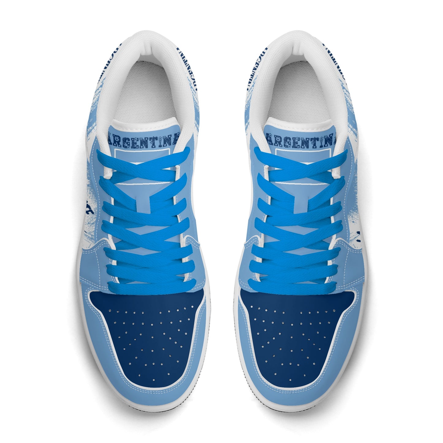 Argentina Soccer Flag Shoes - La Albiceleste Soccer Low Tops - Jamrock